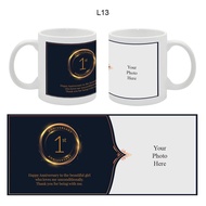 L13 Anniversary Color Changing Mug Photo Print Ceramic Mug Coffee Mug Love Mug Couple Gift For Her G