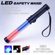 Stock Rechargeable LED Traffic Baton Safety Flash Baton Warning Stick Red and Blue Safety Baton Safe