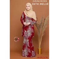 𝗡𝗘𝗪𝗞𝗨𝗥𝗨𝗡𝗚 𝗠𝗢𝗗𝗘𝗡 𝗕𝗔𝗧𝗜𝗞 𝗠𝗘𝗟𝗨𝗥  XS-5XL ,baju kurung moden batik plus size,Material Sutera Dobby Premium