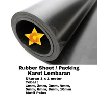 Rubber sheet / packing karet lembaran 100x100cm 3-6mm polos