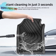 For 2022-2024 Honda WR-V Black TPE Car Floor Mat / Rear Trunk Mat  All-Weather Non-Slip Eco-Friendly
