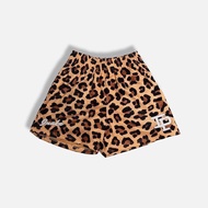 Muscle-B Summer Mesh Shorts Fashionable Leopard Print Graphic Quarter-Length Sports Basketball Men Q
