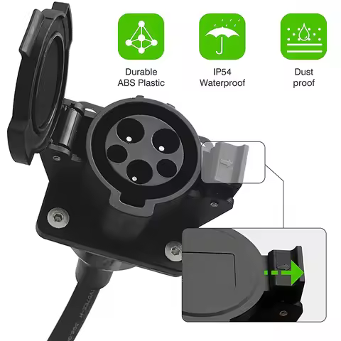 Type 1 Connector SAE J1772 EV Socket Plug Electric Vehicle Car Charger AC Inlet EV Charging Socket 5