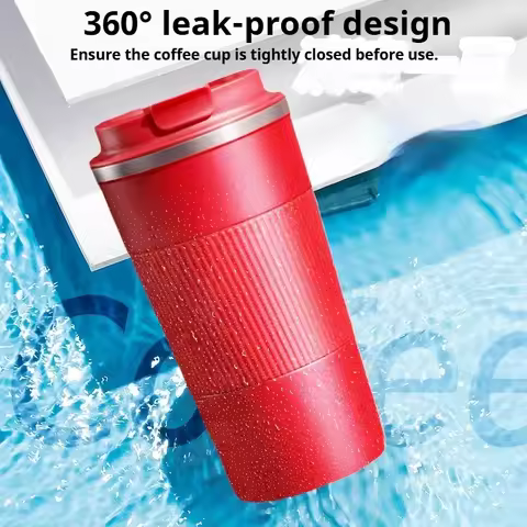 380ml/510ml Stainless Steel Coffee Cup Car Vacuum Flask Thermal Mug Reusable Coffee Cup for Hot/Cold