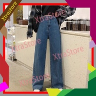 ✅3 days Offer ✅Kualiti Sangat Baik - Seluar ChangJeans Perempuan -Kaki Lebar Pinggang Tinggi Women's