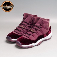 North Carolina University Air Jordan 11 AJ11 Velvet Heiress Red Velvet 852625-650