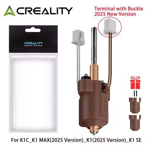 Creality 2025 New Version K1C Ceramic Heating Block Kit ,Terminal with Buckle for K1C/K1/K1 SE Origi