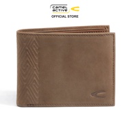 [Best Buy] camel active Genuine Leather Men's Bi Fold Wallet 9 Card Compartments - Brown SBF1B11CH1#