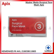 masker earloop 3ply isi 50 pcs masker medis apic - baymed