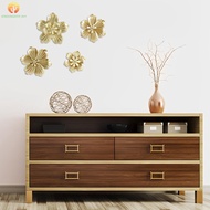 4Pcs 3D Flower Wall Accent Artwork Multiple Layer Metal Flower Wall Ornament for Home SHOPSKC5820