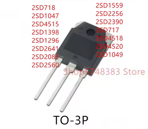 10PCS 2SD718 2SD1047 2SD4515 2SD1398 2SD1296 2SD2641 2SD2083 2SD2560 2SD1559 2SD2256 2SD2390 2SD717 