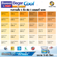 BegerCool All Plus SG เบเยอร์คูล ออลพลัส สีทาบ้านสูตรน้ำ ชนิดกึ่งเงา กลุ่มสีเหลือง - 9.46 L.