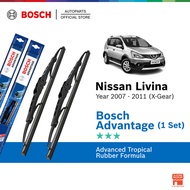 Bosch Advantage U Hook Wiper Set for Nissan Livina X Gear (24"/14")