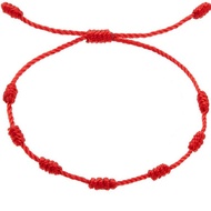 7-node Red Rope Bracelet Can Bring Good Luck and Blessings