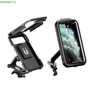 zebeee Waterproof Full Enclosure Phone Mount For Motorcycle 3 Axes Adjustment Anti Drop