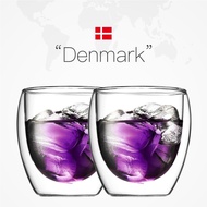 2ชิ้น250Ml Bodum สูญญากาศออกแบบแก้วสองชั้น World ส่วนใหญ่ Superior Crack กันโดนลวกกาแฟเครื่องดื่มชาแ