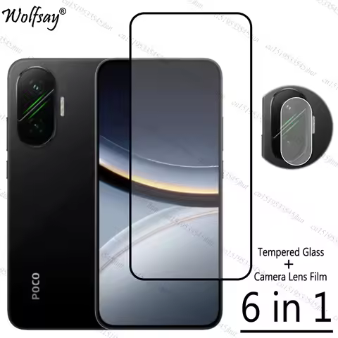 Full Cover Tempered Glass For Xiaomi Poco F7 Screen Protector For Poco F7 Camera Lens Protector Phon