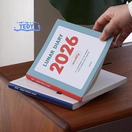[YEDY-t] 2026 Schedule Life Planner Book Minimalist With Calendar Student Study Diary Retro Journal 