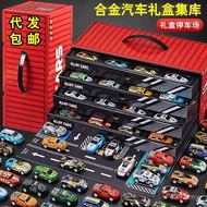 Small Car Toy Garage Gift Box Pull Back Set Birthday Gift Boy Racing Model Collection Alloy Car Whol