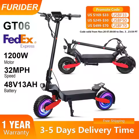 1200W Foldable Adult Electric Scooter 11'' Off-road Tires, 330LBS 31MPH Dual Disc Brakes and Shock A