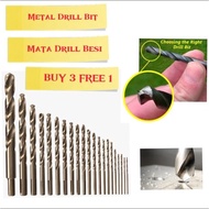 HSS METAL DRILL BIT / MATA DRILL TEBUK KOREK BUAT LUBANG BESI