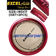 EXCEL ASIA RIM  SIZE 185X17  GOLD BLACK BLUE RED SILVER TATINIUM COLOUR Rim Alloy#185*17#Excel Asia#