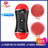 MANUAL Sex Toy For Men Male Masturbator Cup Vaginaal and Mouth Fake Pusssy 3D Cup Male Sex Toy for B