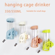 hanging water dispenser dog feeding water bottle automatic drinking cup high quality thickened plastic hanging cage water bottle