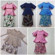 baju kurung baby baju raya baby peplum tulip baby