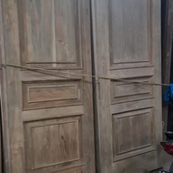 satu paket kusen pintu kayu jati