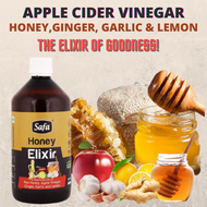 New! Apple cider Vinegar with Safa Raw Honey,  Ginger, Garlic and Lemon, 100% Natural, 500ml