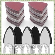 (F Y Z E) 130Pcs Oscillating Tool Sanding Pads Kit,5Pcs Finger Sanding Pads & 125Pcs Finger Sandpape