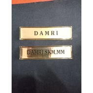 Brass Name Plate - Brass Name Plate - Name Gold EmployeeTAG