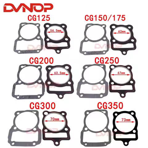 Motorcycle Cylinder Head Gasket Set Moped Scooter For CG125 XR125L CG150 CG175 CG200 CG250 CG300 CG3