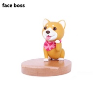 [faceboss] Ready-made dog mobile phone holder desktop puppy cute, cute and super cute new Shiba Inu style desktop mobile phone holder cartoon ipad phone stand car phone holder phone phone holder magsafe case magsafe magsafe mobile phone handphone stand