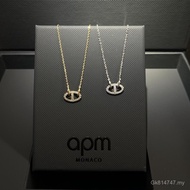 Circle Gift Clavicle Chain Girlfriend Necklace Gold Color Pig Nose Shining Diamond Inlaid Necklace G