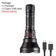 Super Bright DY900 Tactical 50W BT90 LED Outdoor Flashlight Camping Light use 26650/21700 battery TY