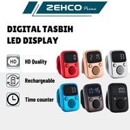Zehco Digital Tasbih LED Display Ring Zikir USB Rechargeable Tally Counter Tasbih Zikir Digital Ring