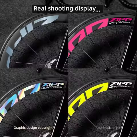 Two-wheel Set Applicable2021 ZIPP 404 Road Bike Wheelset Stickers Decorative Wheel Hub Color Change 