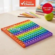 12x12 7.9in Silicone Multiplication Practice Toys, Quick Push Pop Math Manipulatives, Fidget Pop Toy