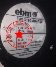 Original authentic German imported high air volume aluminum frame fan W1G180-AB47-08 DC48V 36-72VDC 
