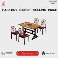 Steamboat Plywooden Hot Pot Table