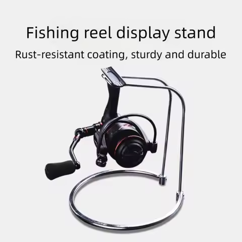 Support Stainless Steel Fishing Reel Display Holder Durable Accessories Spinning Reel Stand Reel Rac