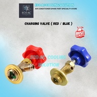 AIRCOND GAS CHARGING VALVE / GAS AIR CON CHARGING CAP TAP , VALVE AIRCOND GAS