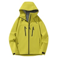 Men's Waterproof Windproof Hardshell Jacket Ripstop Abrasion Resistant for Climbing Hiking