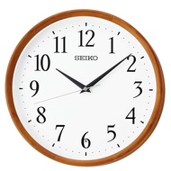 Seiko clock, wall clock, natural, radio wave, wooden finish, 320x52mm diameter, KX264B