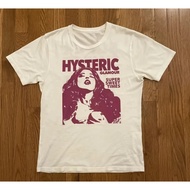 [ada stok]Hysteric Glamour 90s Retro Style Charcoal Reprint T Shirt untuk Lelaki Wanita Baju Lengan 