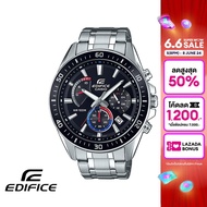 [ของแท้] CASIO นาฬิกาข้อมือผู้ชาย EDIFICE รุ่น EFR-552D-1A3VUDF สายสเตนเลสสตีล สีดำ