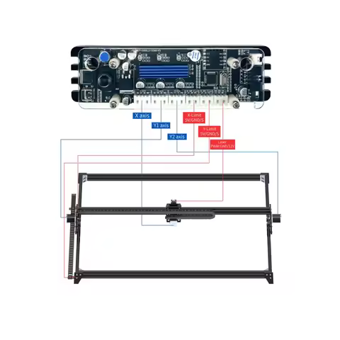 DIY GRBL 32 Bit 4.0 Version Type-C Port Laser Engraver Control Motherboard 2 Axis Integrated Driver 