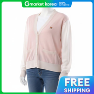 MAISON KITSUNE BABY FOX PATCH COLOR BLOCK CARDIGAN MW00505KT1036-P628 เบ이비 ฟอกซ แพทช บล